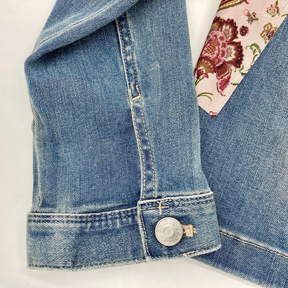 NWT Chico's Patchwork Indigo Denim Jean Jacket - Picture 5 of 7